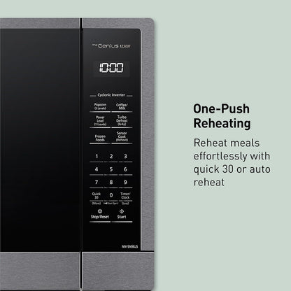 Panasonic NN-SN98JS Microwave Oven Stainless Steel Countertop/Built-In with Inverter Technology and Genius Sensor, 2.2 Cubic Foot, Stainless Steel10