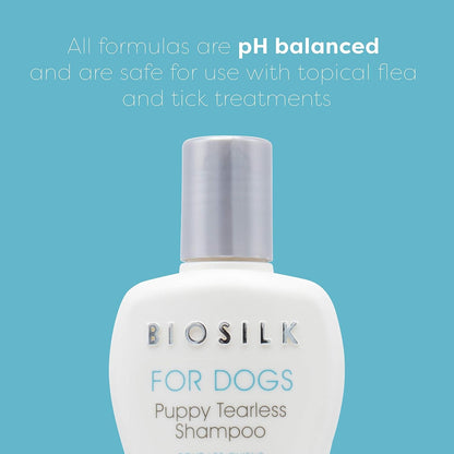 Biosilk for Dogs Puppy Tearless Shampoo, Gentle Dog Wash with Silk Proteins, Paraben and Sulfate Free Formula Helps Clean and Condition Coats for Puppies and Dogs, 12 Fl Oz | Paraben- and Sulfate-Free Formula with Silk Proteins Cleans and Conditions Puppy Coats2