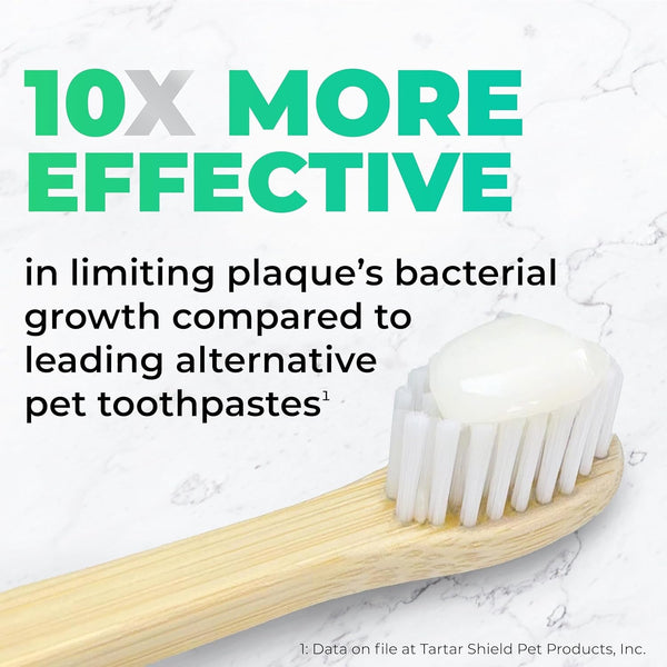 Tartar Shield® Pro Care Dog & Cat Toothpaste, VOHC Accepted, 3 Oz. | Clinically Proven Plaque, Tartar & Halitosis Reduction | Human-Grade Natural Ingredients | Coconut Flavor | Made in the USA2