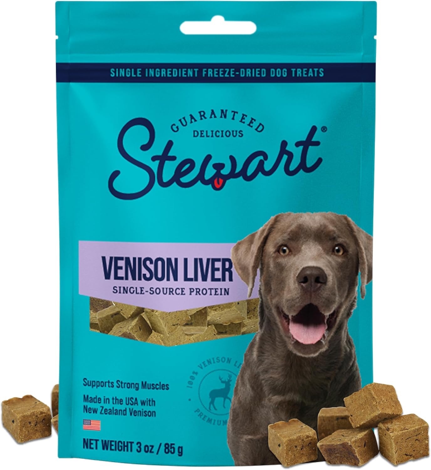 stewart-freeze-dried-dog-treats-100-venison-liver-3-oz-pouch-premium-quality-raw-protein-single-ingredient-high-protein-training-treats-food-topper-no-refrigeration-cat-friendly
