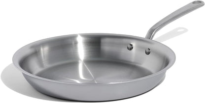 Made in Cookware - 12-Inch Stainless Steel Frying Pan - 5 Ply Stainless Clad - Professional Cookware - Crafted in Italy - Induction Compatible1