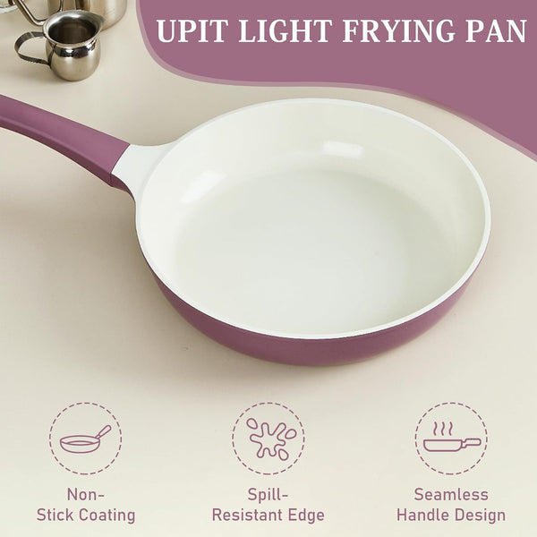 Non Stick Ceramic Wok Pan Skillet | Scratch-Resistant PFOA & PFOS Free Non Toxic Wok for Cooking | Compatible with Induction, Gas & Electric Stovetops (11 Inch)4