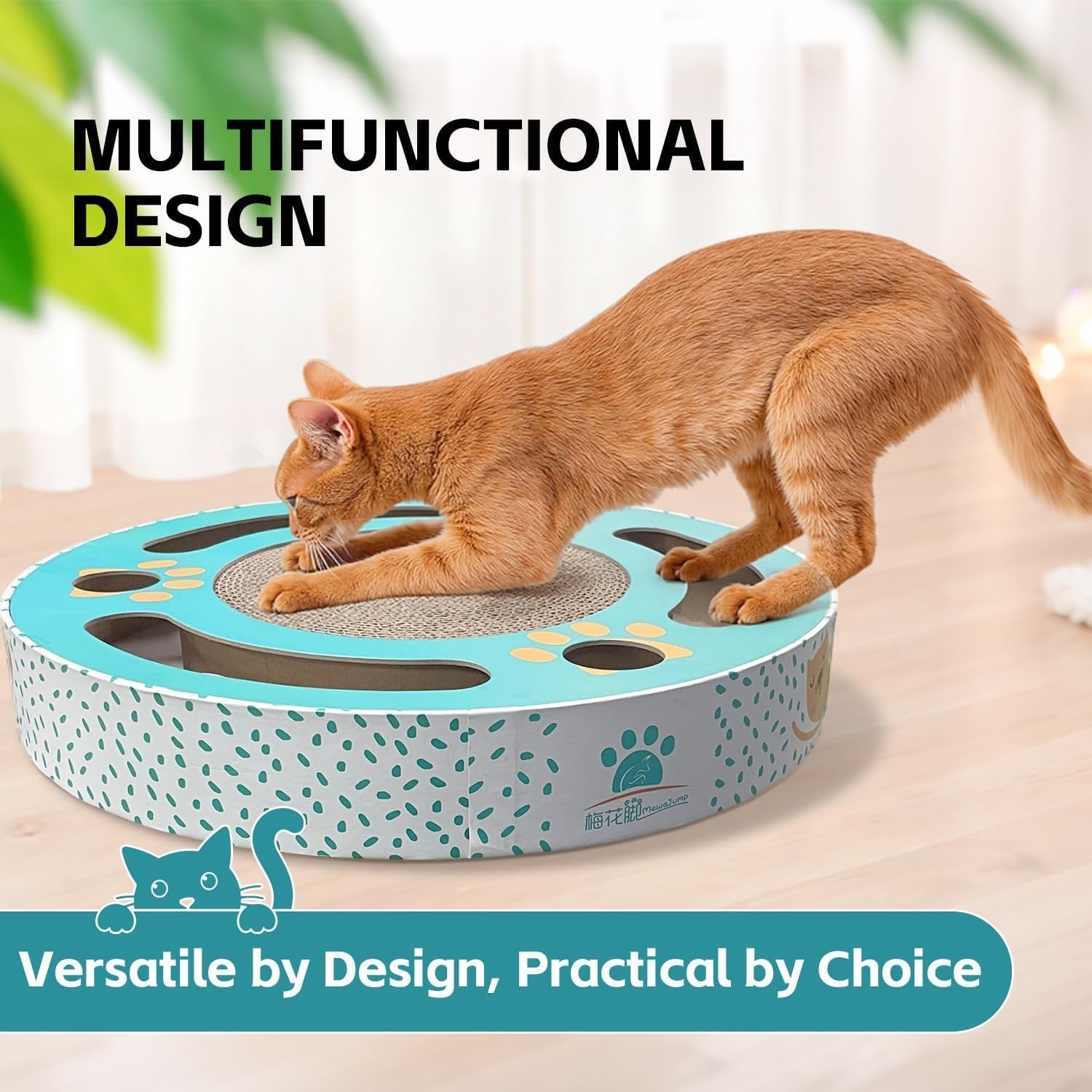 round-cat-scratching-pad-modern-cats-scratcher-cardboard-interactive-toys-for-indoor-cats-with-2-bell-balls-and-kitten-tunnel