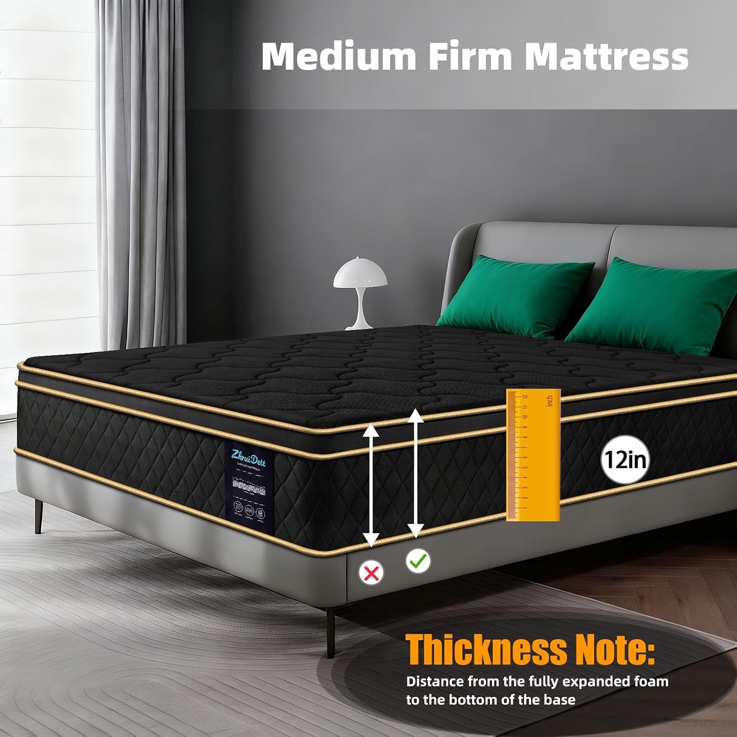 queen-mattress-12-inch-medium-firm-hybrid-mattress-queen-size-memory-foam-pocket-springs-queen-bed-matress-in-a-box-for-all-sleeping-positions-motion-isolation-comfortable-sleep-black-queen-12-inch