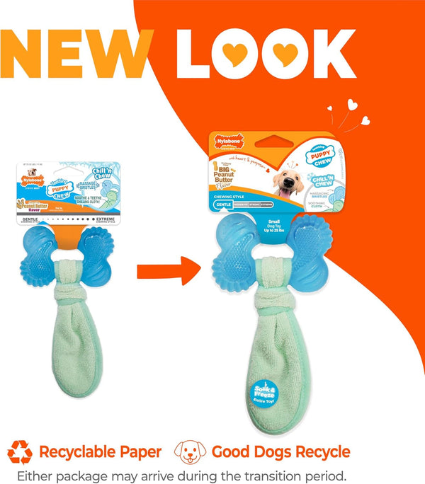 Nylabone Puppy Chew 2-In-1 Teething Freezer Bone Dog Chew Toy, Small | Peanut Butter Flavor, Teething Toys for Puppies, Puppy Teething Freezable to Soothe Sore Gums, for Small Puppies up to 25 Lbs3
