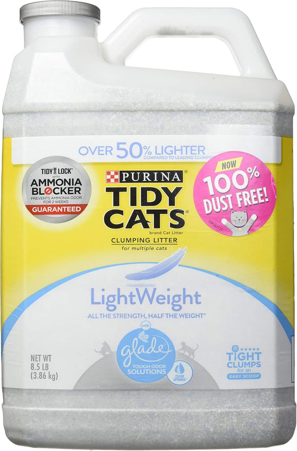 Purina Tidy Cats Lightweight with Glade Clean Blossoms Multi-Cat, Clumping, Low Dust, Scented Cat Litter - 17 Lb. Box10