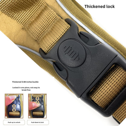 Boldpet® Dog Harness with Airtag Holder and Leash Set- No Pull Dog Harness Reflective Design -Escape Proof with Safety Buckles- Breathable Oxford for Small, Medium and Large Dogs -Air Tag Not Included3