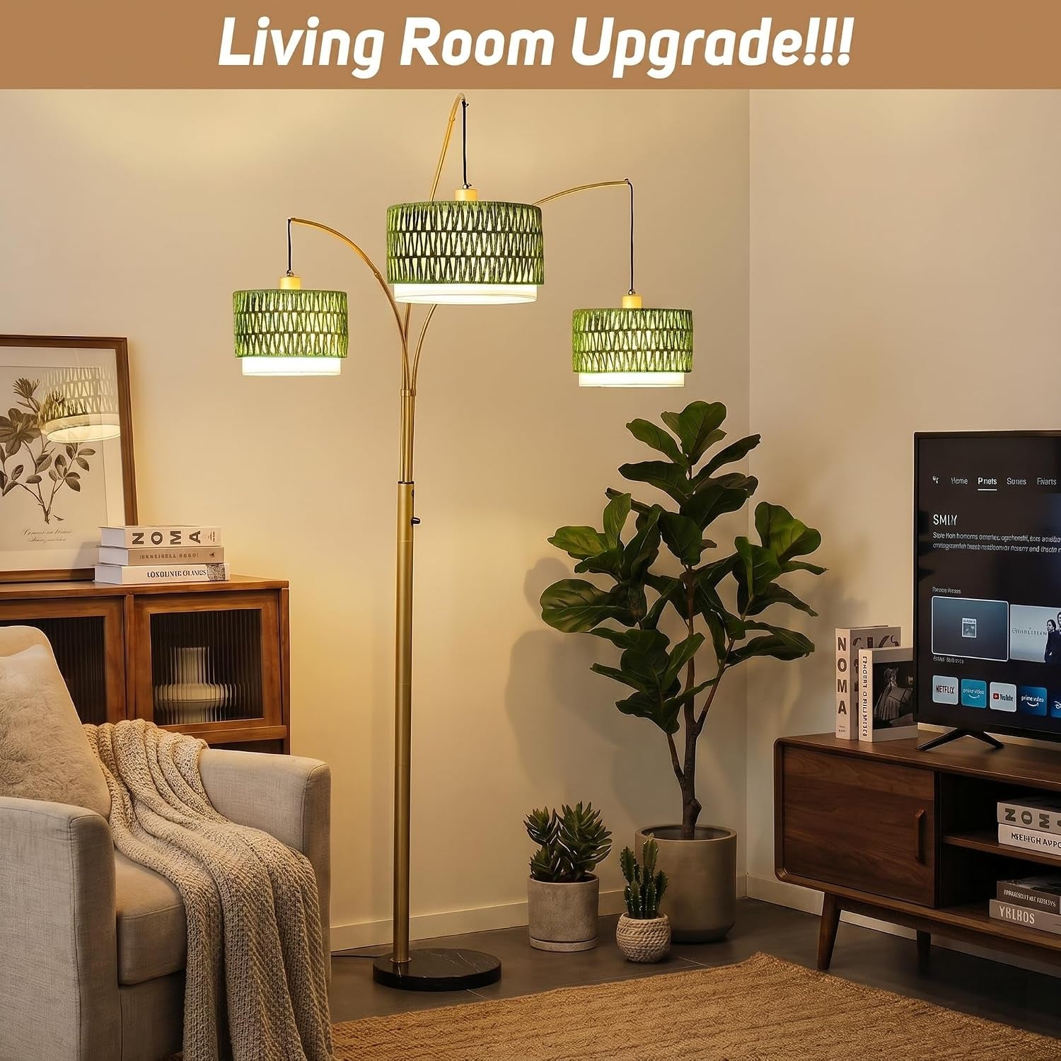 3-light-arc-rattan-floor-lamp-for-living-room-80-gold-boho-lamp-heavy-natural-marble-base-1-2-3-light-rotary-switch-double-layer-green-wicker-fabric-shades-for-coastal-style-8-ft-ceilings