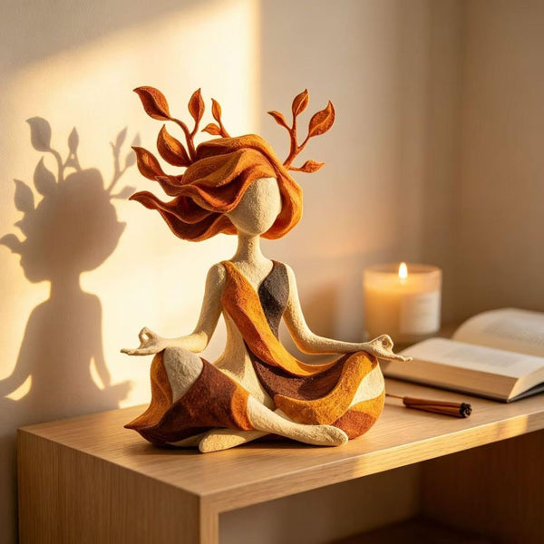 Serenity Growth Meditation Figurine – Abstract Resin Yoga Sculpture for Mindfulness & Inner Peace, Aesthetic Home Decor Statue for Living Room, Bedroom, Desk, Relaxation Gift5