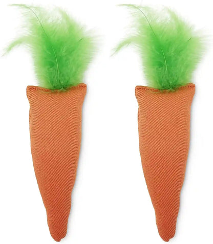 Ourpets 100-Percent North American Catnip Filled Carrot Cat Toy 24 Karat11