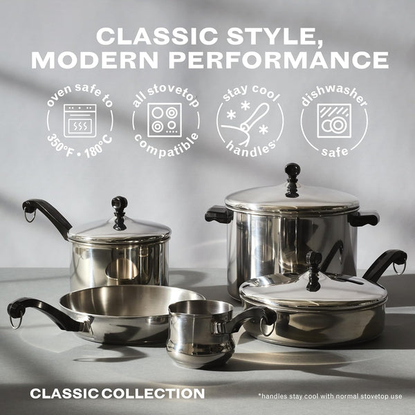 Classic Series Anniversary Edition Cookware Set, 8-Piece, Stainless Steel Pot and Pan Set7