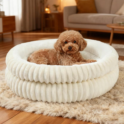 Cat Beds for Indoor Cats,Washable round Donut Dog Bed(Grey,S) | Cute Fluffy Puppy Dogs Beds for Small Dogs Cat Bed with Anti-Slip Bottom,Round Dog Cat Beds for Indoor Cats11