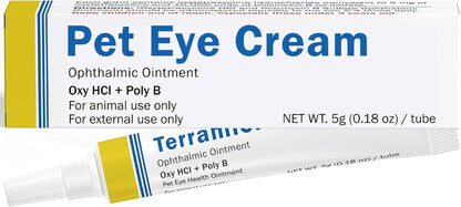 Starmixus Pet Eye Ointment, Soothes Irritation, Discharge & Tear Stains, Professional-Grade Eye Cream for Cats, Dogs, Horses, Birds, Cattle, Sheep and Puppies, Kitten - 1 Tube 5G (0.18Oz)1