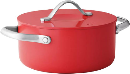 MEMBER MARK 11-Piece Modern Ceramic Cookware Set in Red 23X15X113