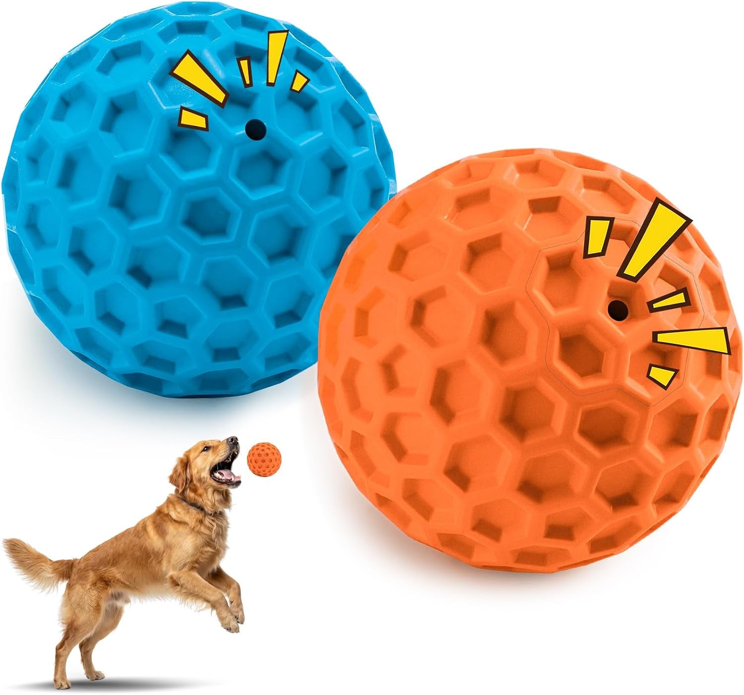 hippih-indestructible-squeaky-dog-toys-interactive-dog-balls-2-pack-chew-toys-for-aggressive-chewers-natural-rubber-puppy-toy-for-large-medium-dogs-tough-puppy-teething-toy-relieve-anxiety
