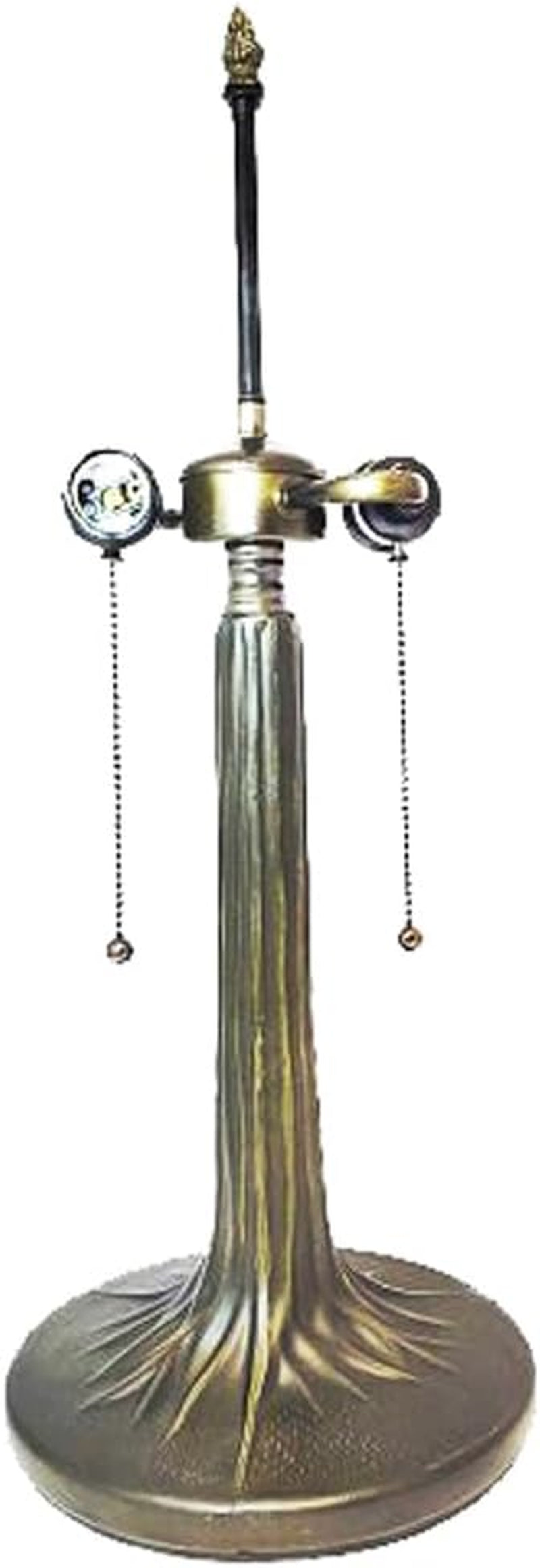 tree-trunk-metal-lamp-base-dark-bronze-finish-with-gold-highlights-nicely-weighted-20-5-tall