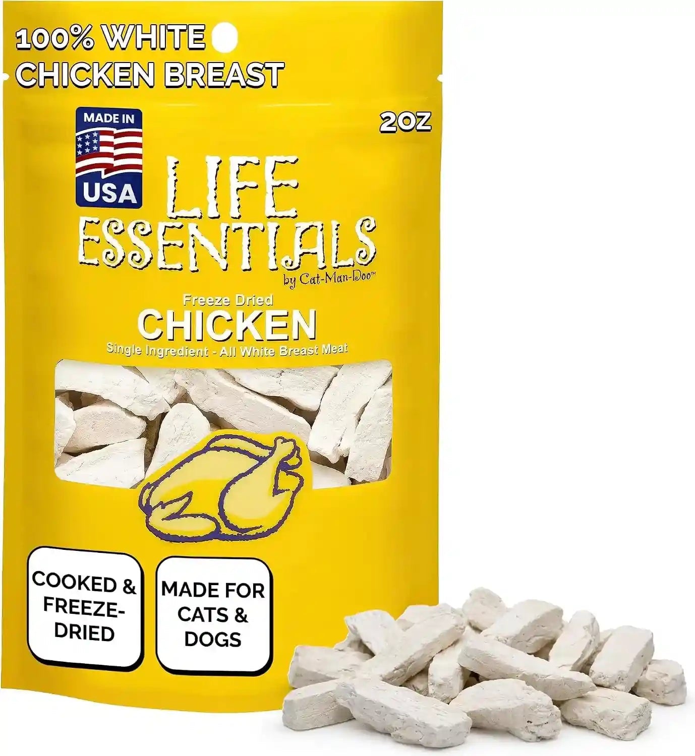 life-essentials-by-cat-man-doo-chicken-5oz-bag-freeze-dried-chicken-cat-dog-treats-healthy-single-ingredient-training-treats-high-protein