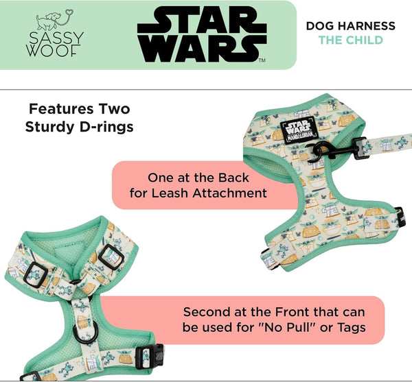 Sassy Woof Dog Adjustable Harness - Star Wars™ the Child - X-Small2