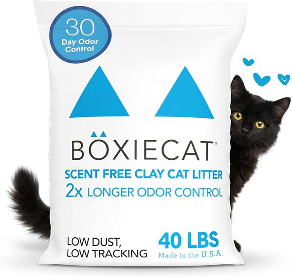 Boxie Premium Unscented Clumping Cat Litter 30+ Day Odor Control 16 Lb7