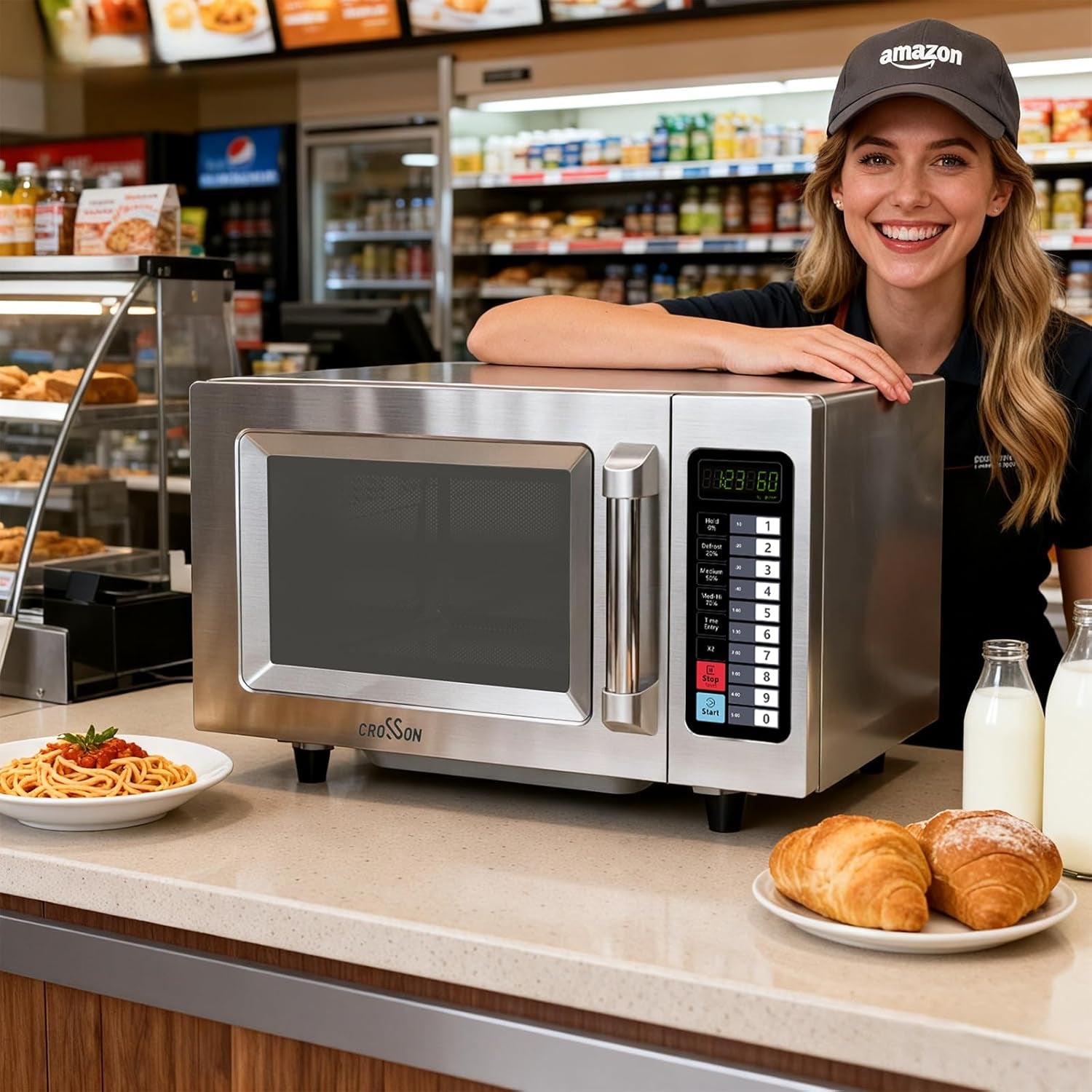 commercial-countertop-25l-microwave-oven-w-10-programmable-memory-menu-5-power-level-3-stage-cooking-and-touch-screen-control-1000w-0-9-cu-ft