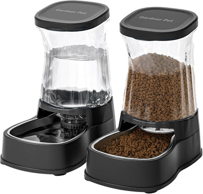 Gardner Pet Automatic Dog Water Dispenser Gravity Stainless Steel Water Waterer Feeder, 100% Bpa-Free Large Capacity Water Feeding Bowls for Medium & Large-Sized Dogs Cats Other Pets -(1 Gallon)19