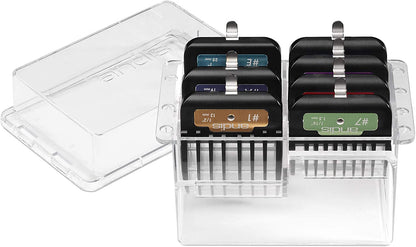 Andis 562014 Premium Clip Animal Comb Set – Built with Plastic, Includes 7 Color Coded Combs of Different Sizes, Metal Clip to Attach Comb - Fits Ultra Edge & Ceramic Edge Blades, Multicolor6