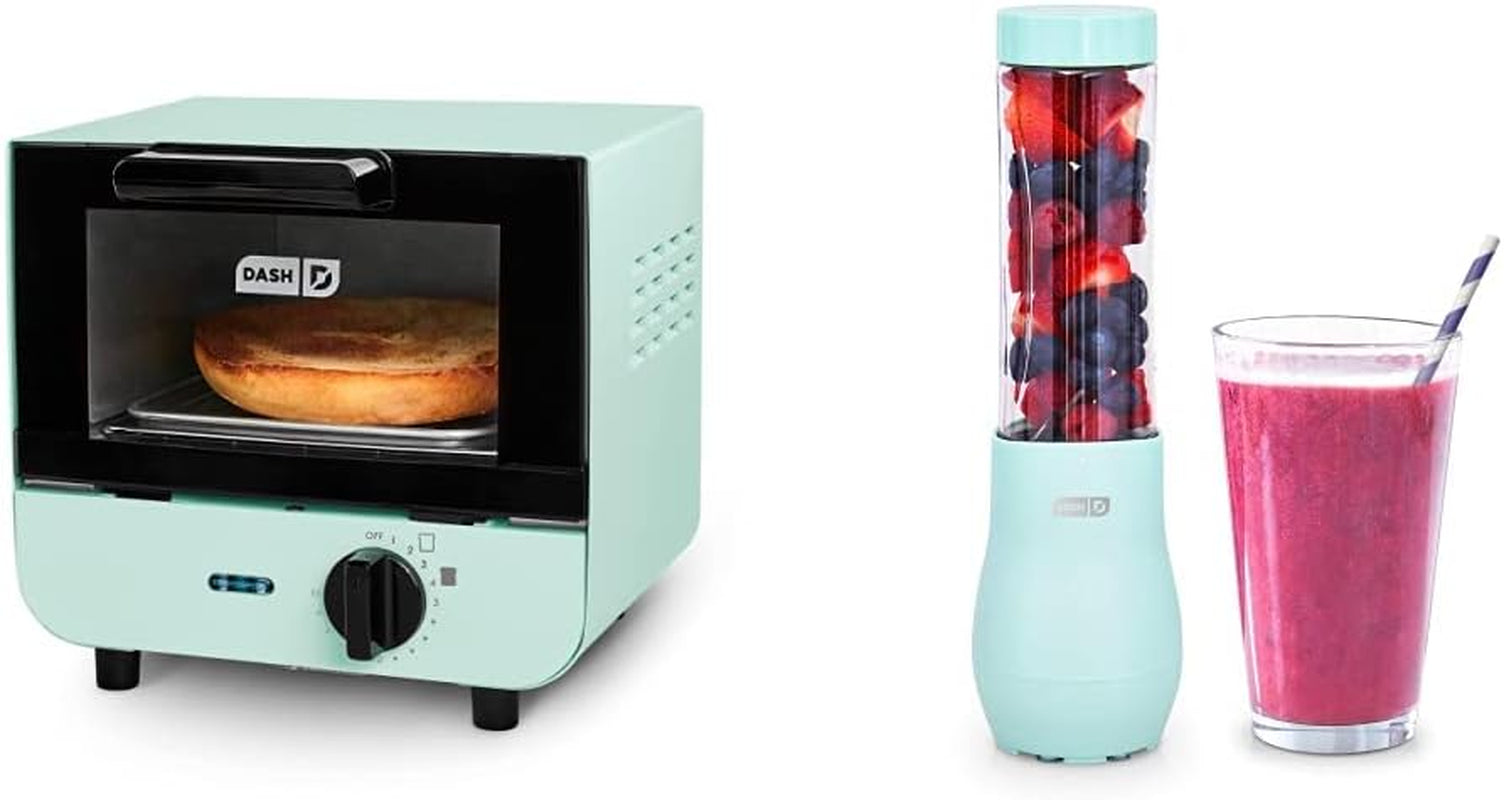 mini-toaster-oven-cooker-for-bread-bagels-cookies-pizza-paninis-more-with-baking-tray-rack-auto-shut-off-feature-mighty-mini-10-oz-compact-personal-bottle-blender-with-travel-lid-aqua