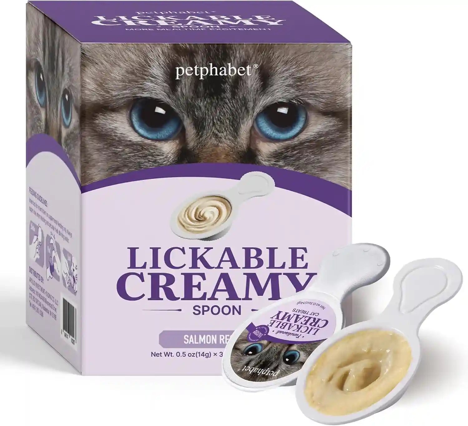 petphabet-lickable-cat-treats-spoon-3-flavors-variety-pack-36-count-creamy-puree-kitten-treat-functional-wet-paste-skin-coat-support-hairball-relief-urinary-health-grain-free-with-taurine
