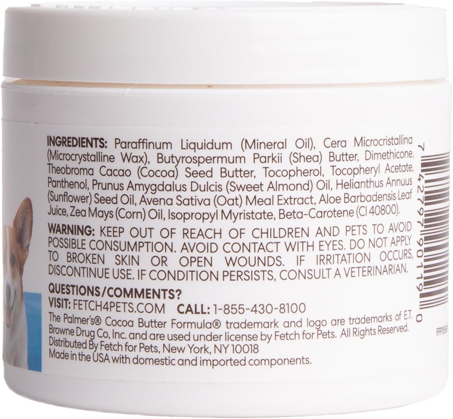 palmers-for-pets-cocoa-butter-paw-pad-and-nose-balm-for-dogs-3-5-oz-fragrance-free-plant-based-balm-with-vitamin-e-soothes-dry-cracked-paws-and-noses-between-walks