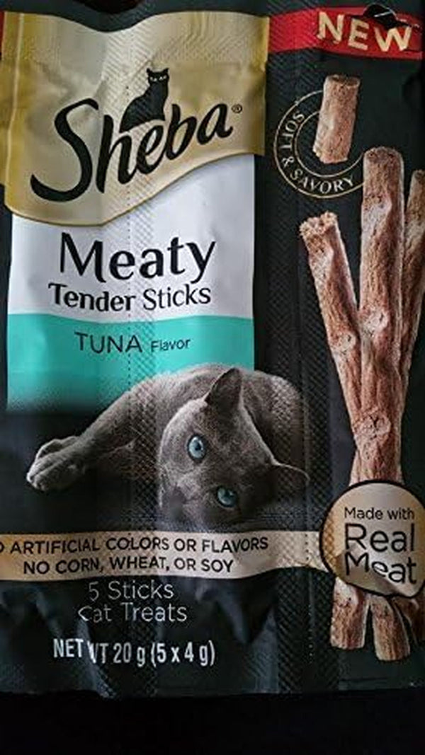 Sheba Meaty Tender Sticks Tuna Flavor - 5 Breakable Sticks (Pack of 3)1