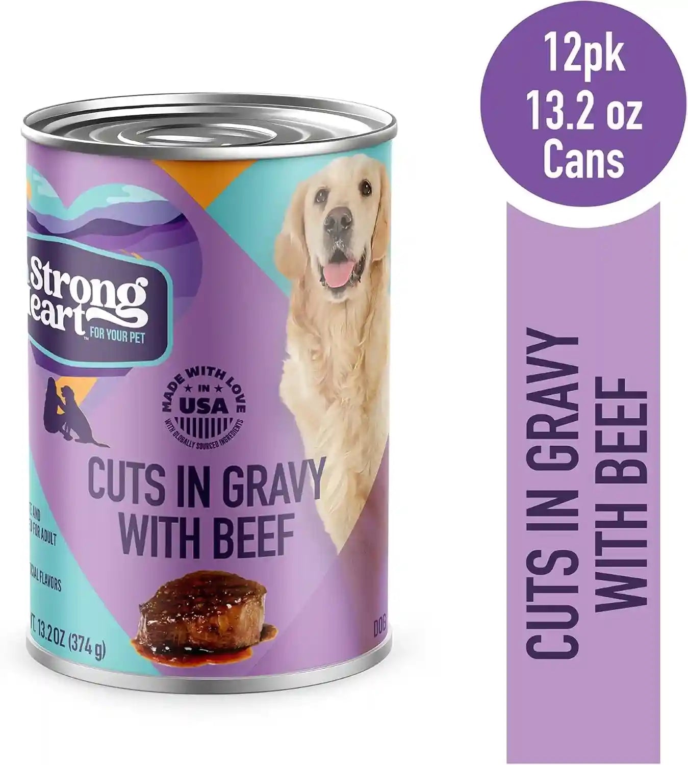 a-strong-heart-wet-dog-food-cuts-in-gravy-with-beef-13-2-oz-cans-pack-of-12-complete-balanced-all-life-stages-made-in-usa