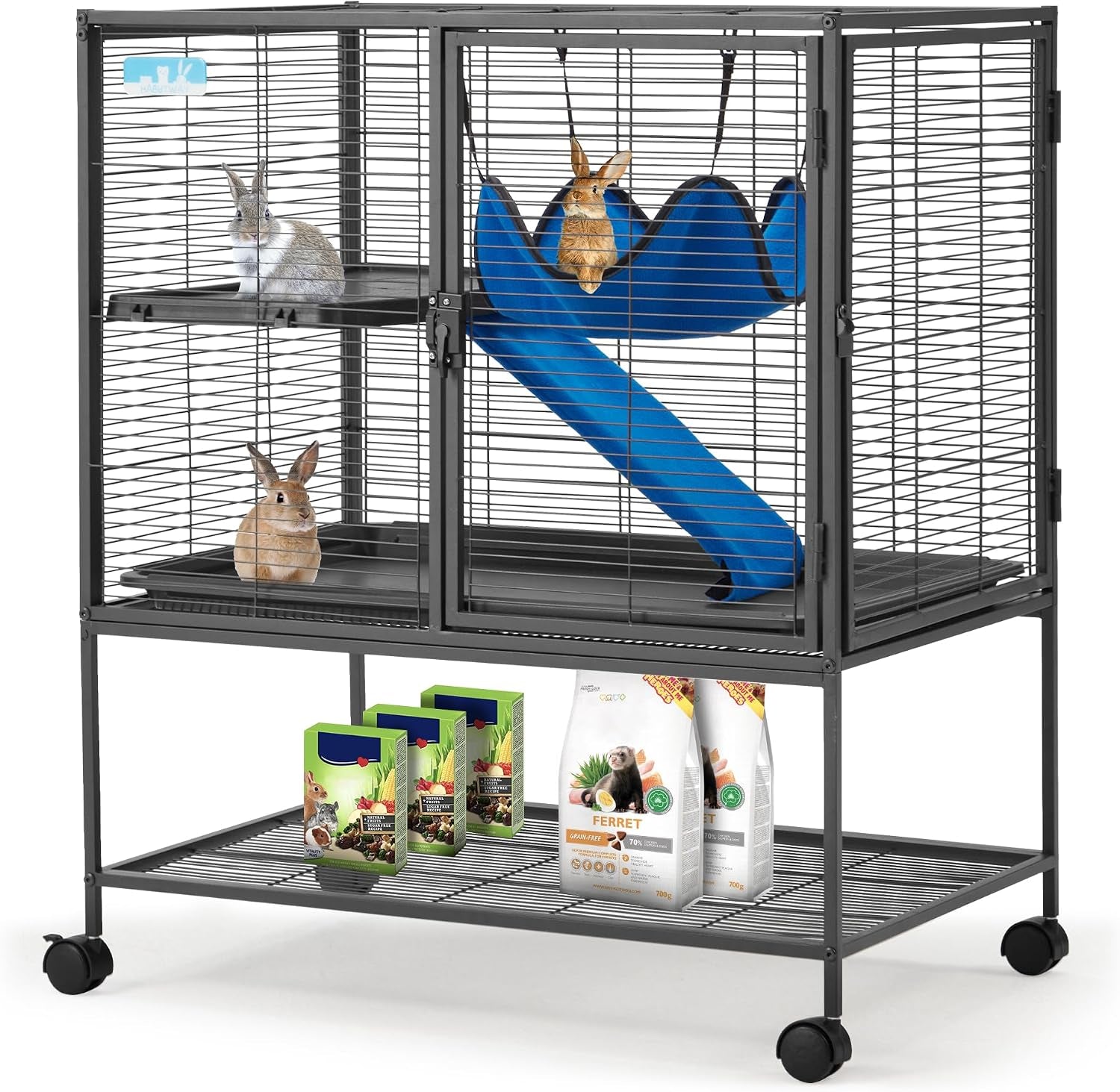 habutway-40h-large-metal-rolling-ferrets-cage-2-tiers-small-animal-cages-cage-for-rats-chinchillas-0-5-bar-spacing-for-ferret-small-animal-cage-w-removable-ramp-platform