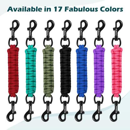 Petbonus Dog Collar Safety Clip, Handmade Prong Collar to Harness Connector | Dog Leash Backup Safety Strap, Escape Proof, Double Ended Clasp, Lead Connector for Pinch Collar, Harness (Black)7