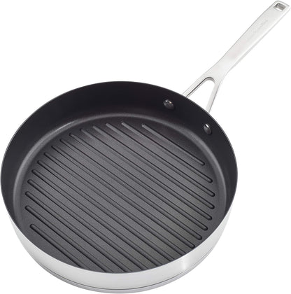 Kitchenaid Stainless Steel 3-Ply Base Cookware Induction Pots and Pans Set, 10-Piece, Brushed Stainless Steel12