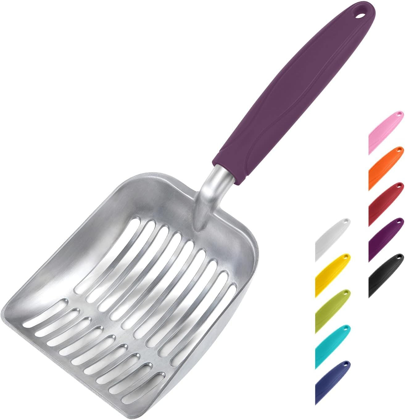wepet-cat-litter-scoop-aluminum-alloy-sifter-kitty-metal-scooper-deep-shovel-long-handle-poop-sifting-kitten-pooper-lifter-durable-heavy-duty-for-litter-box