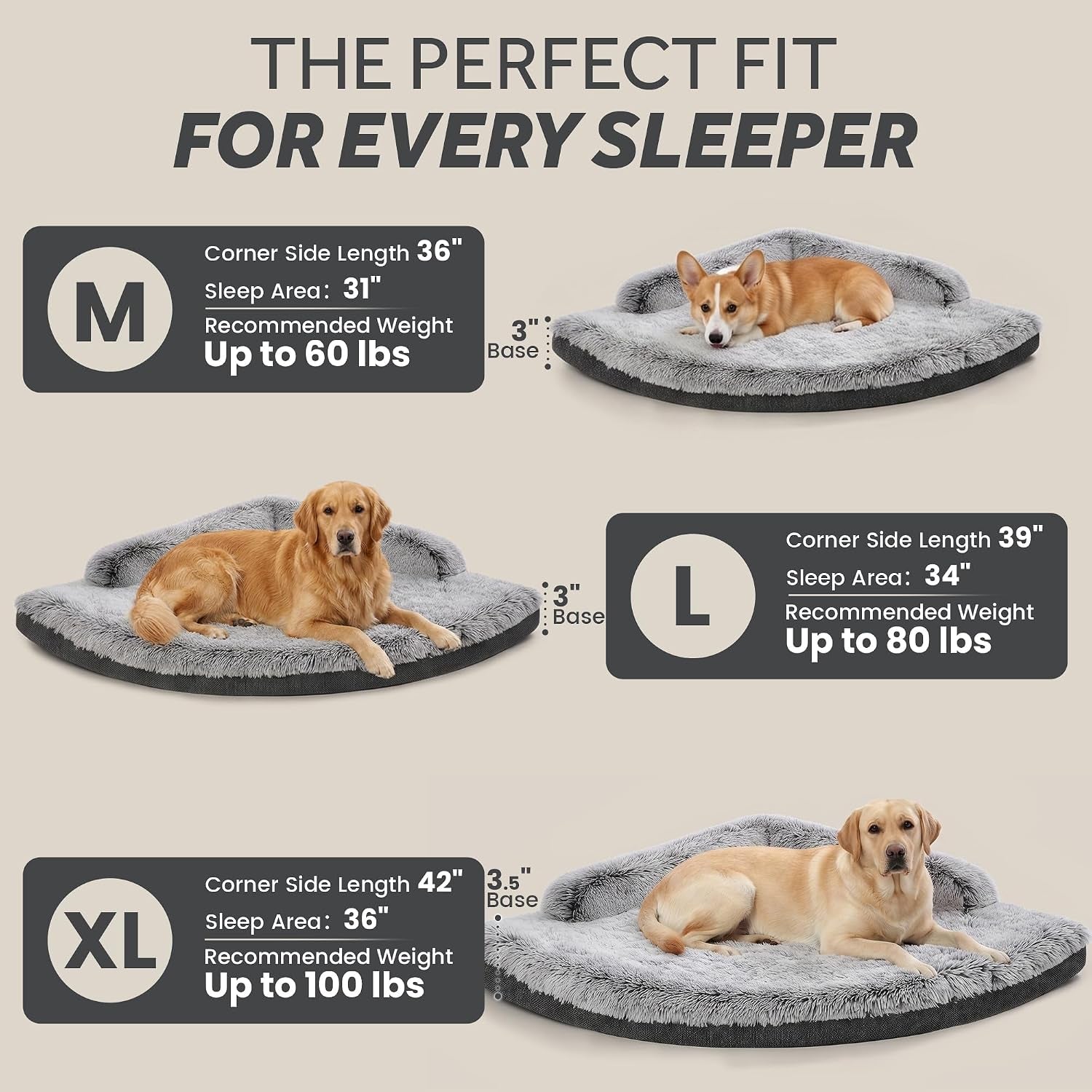 corner-dog-bed-large-39-calming-fluffy-orthopedic-pet-beds-grey-space-saving-plush-corner-nest-egg-crate-foam-washable-cover-waterproof-liner-non-slip-bottom-and-bolsters-for-large-dogs