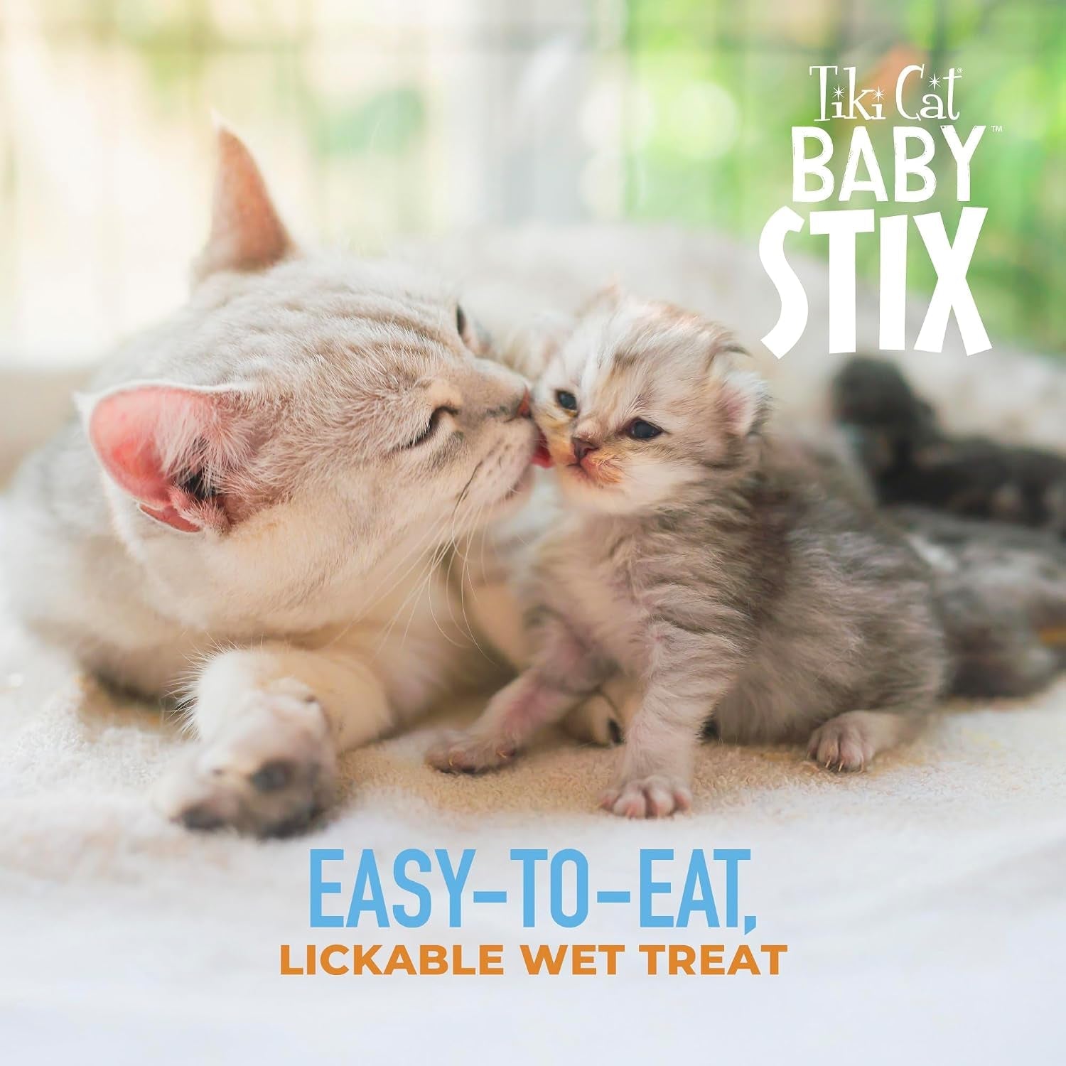 tiki-cat-baby-stix-wet-cat-treats-chicken-in-creamy-gravy-0-28-oz-sachets-42-count-jar