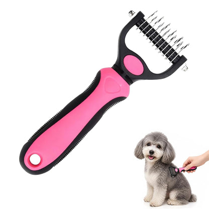 Dog Grooming Tool, Professional Deshedding Tool Dogs & Cats - Gentle, Efficient & Fur, Pet Grooming Brush, Dog & Cat Grooming Tool，Blue：Large9