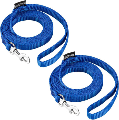AMAGOOD 6 FT Puppy/Leash, Strong Traditional Style with Easy to Use Collar Hook, Great for Small, Medium and Large Dogs (5/8In X 6 Ft, Purple)24