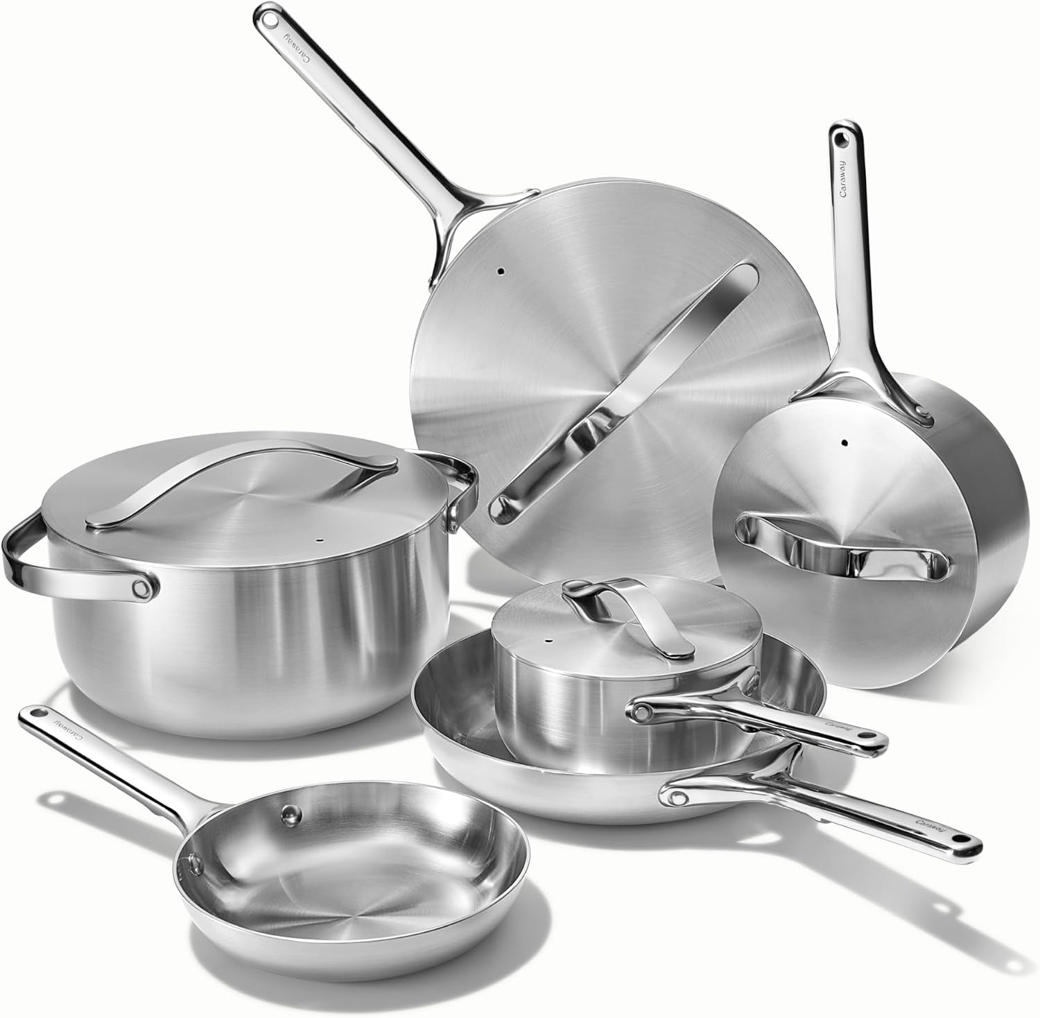 caraway-16-piece-stainless-steel-deluxe-cookware-set-5-ply-stainless-steel-pots-frying-pans-lids-and-kitchen-storage-non-toxic-ptfe-and-pfoa-free