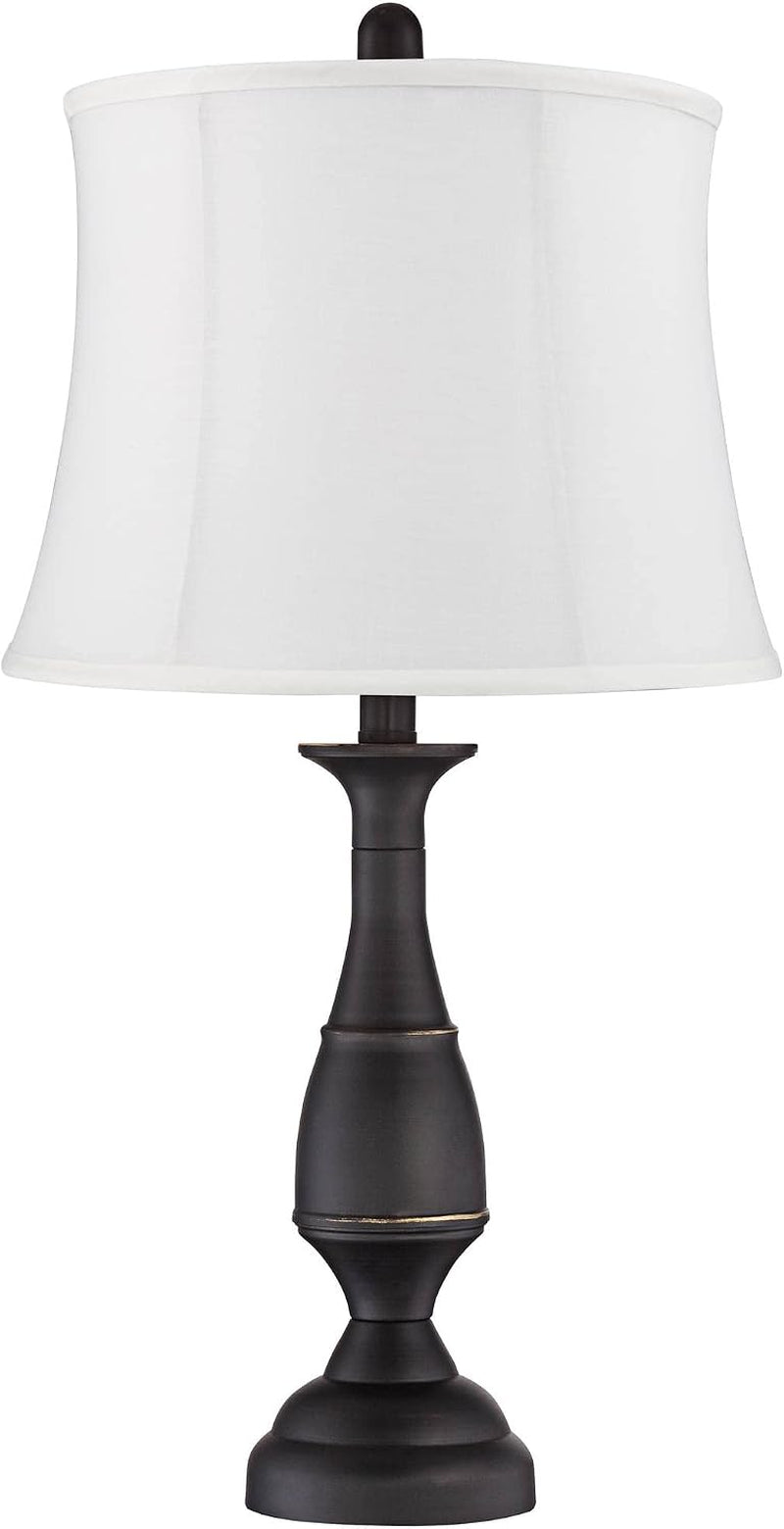 ben-25-high-table-lamps-set-of-2-dark-bronze-brown-farmhouse-white-shade-traditional-rustic-candlestick-metal-bedroom-living-room-house-bedside-nightstand-office-softback-drum-shade
