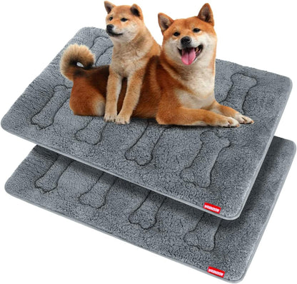 Dog Bed Crate Mat(36" X 23"), Soft Plush Dog Bed Pad Machine Washable Crate Pad, Dog Sleeping Mat with anti Slip Bottom | Machine Washable Crate Pad, Dog Sleeping Mat with anti Slip Bottom11