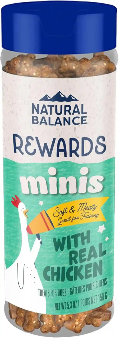 Natural Balance Limited Ingredient Mini-Rewards Salmon Grain-Free Dog Training Treats for Dogs | 5.3 Ounce Canister9