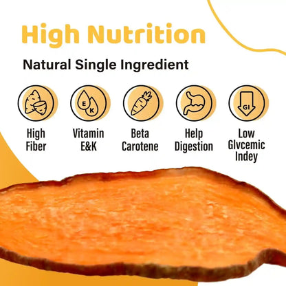 Ipaw Sweet Potato Dog Treats, Sqf-Certified Production Process Dog Chew | Human Grade, Single Ingredient, Rawhide Alternative Dog Treats for Vegetarian, Hypoallergenic, Easy to Digest7