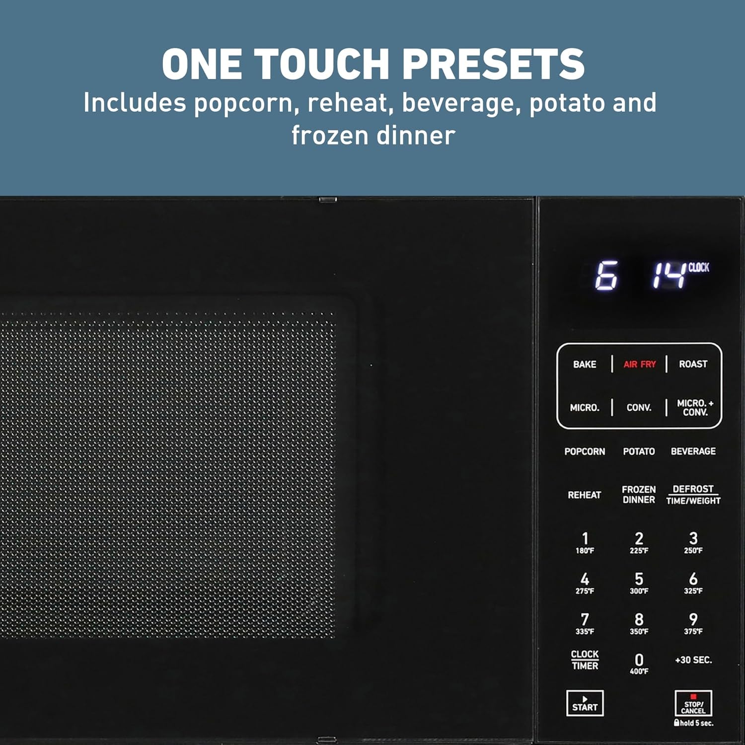 3-in-1-microwave-air-fryer-convection-oven-1000-watts-with-10-power-levels-and-12-presets-speed-defrost-electronic-control-panel-and-glass-turntable-1-3-cu-ft-stainless-steel