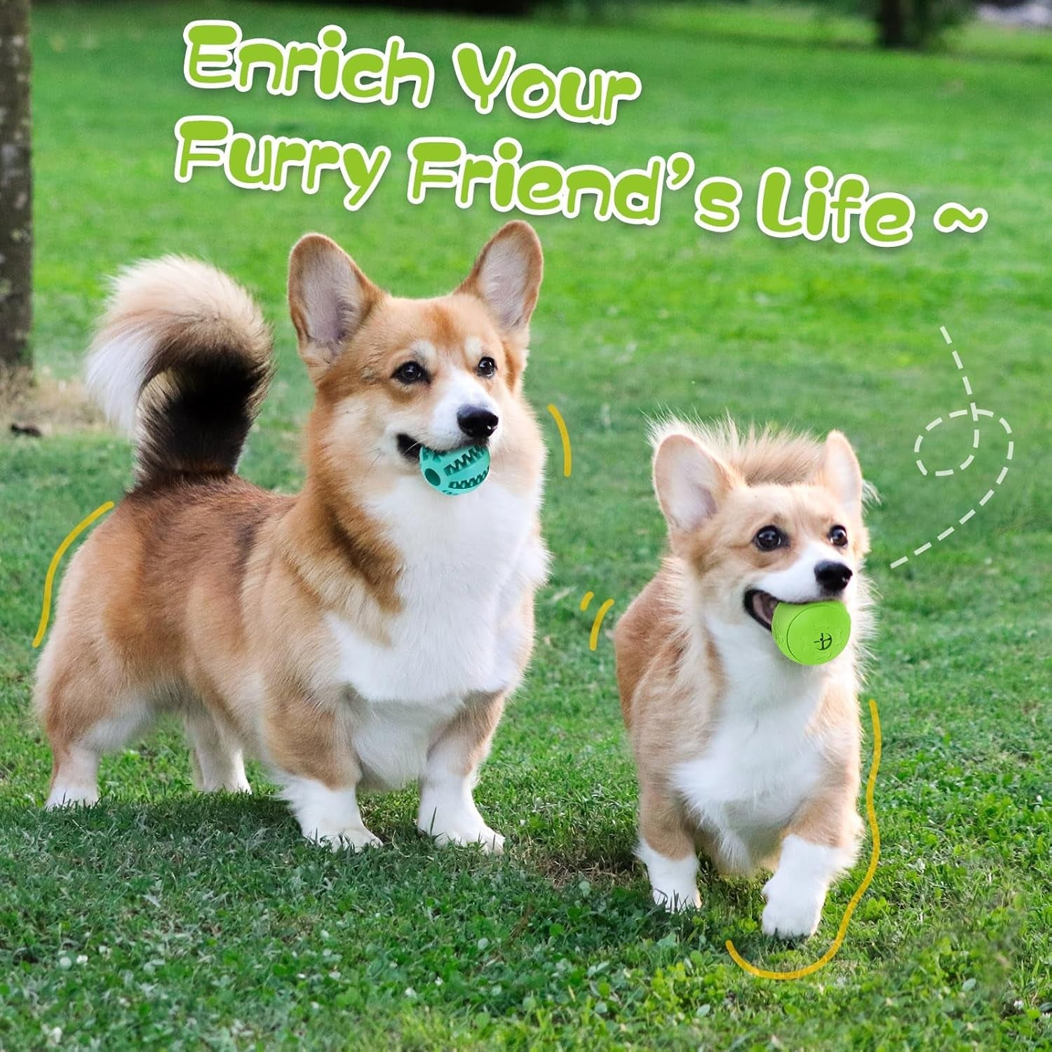 hippih-dog-puzzle-toy-2-pack-interactive-dog-toys-for-treat-dispensing-durable-puppy-toys-for-teething-dog-treat-ball-for-teeth-slow-feeder-iq-training-playing-blue-2-75-green-3-14