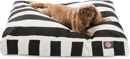 Majestic Pet Stripes Rectangle Medium Dog Bed Washable – Non Slip Comfy Pet Bed – Dog Crate Bed with Removable Washable Cover – Dog Kennel Bed for Sleeping, Polyester Fiber, Medium, Black17