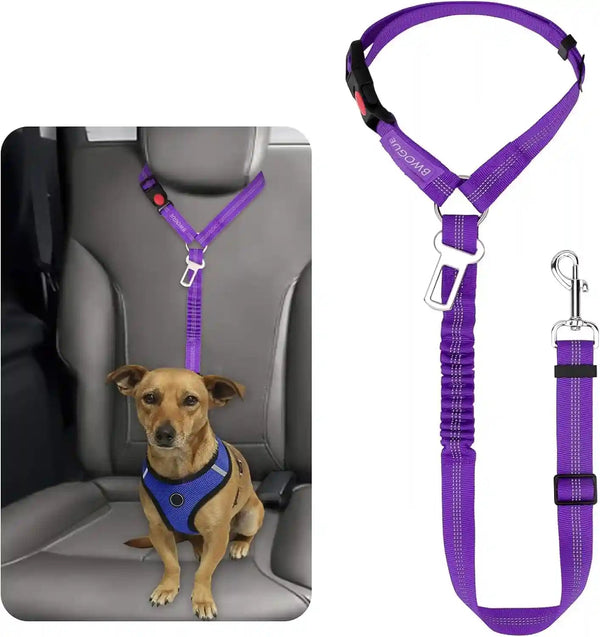 Adjustable Pet Seat Belt Restraint for Dogs and Cats - Vehicle Headrest Safety Harness (1 Pack)26