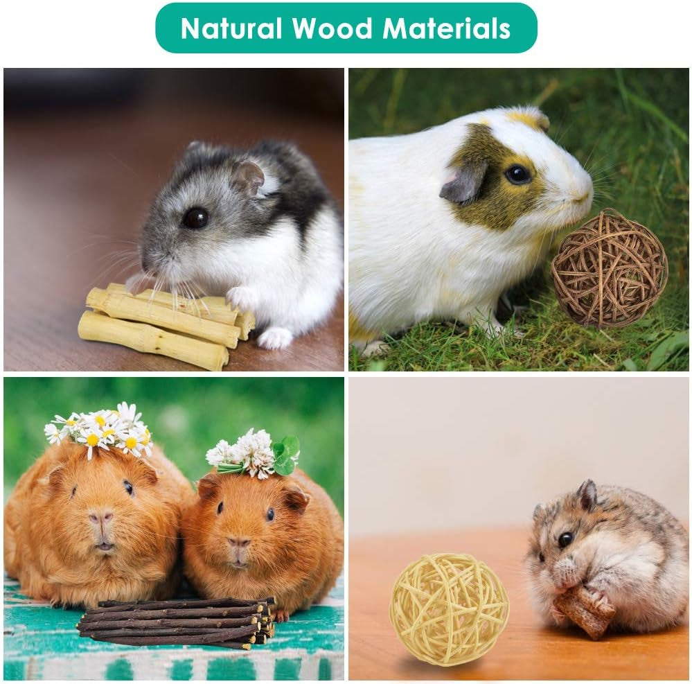 erkoon-new-12-pack-hamster-chew-toys-gerbil-rat-guinea-pig-chinchilla-chew-toys-accessories-natural-wooden-dumbbells-exercise-bell-roller-teeth-care-molar-toy-for-rabbits-bird-rabbits-hamster-gerbil