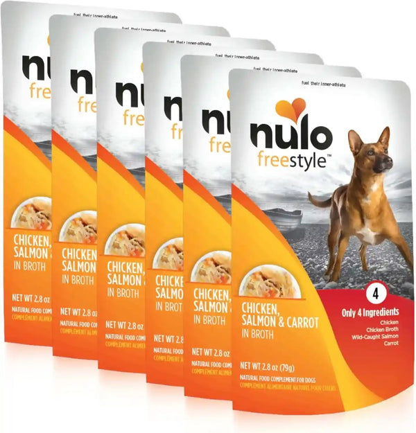 Nulo Freestyle Variety Flavor Real Meat Grain-Free Premium Puppy & Dog Food Topper, 2.8 Ounce (Pack of 6)17